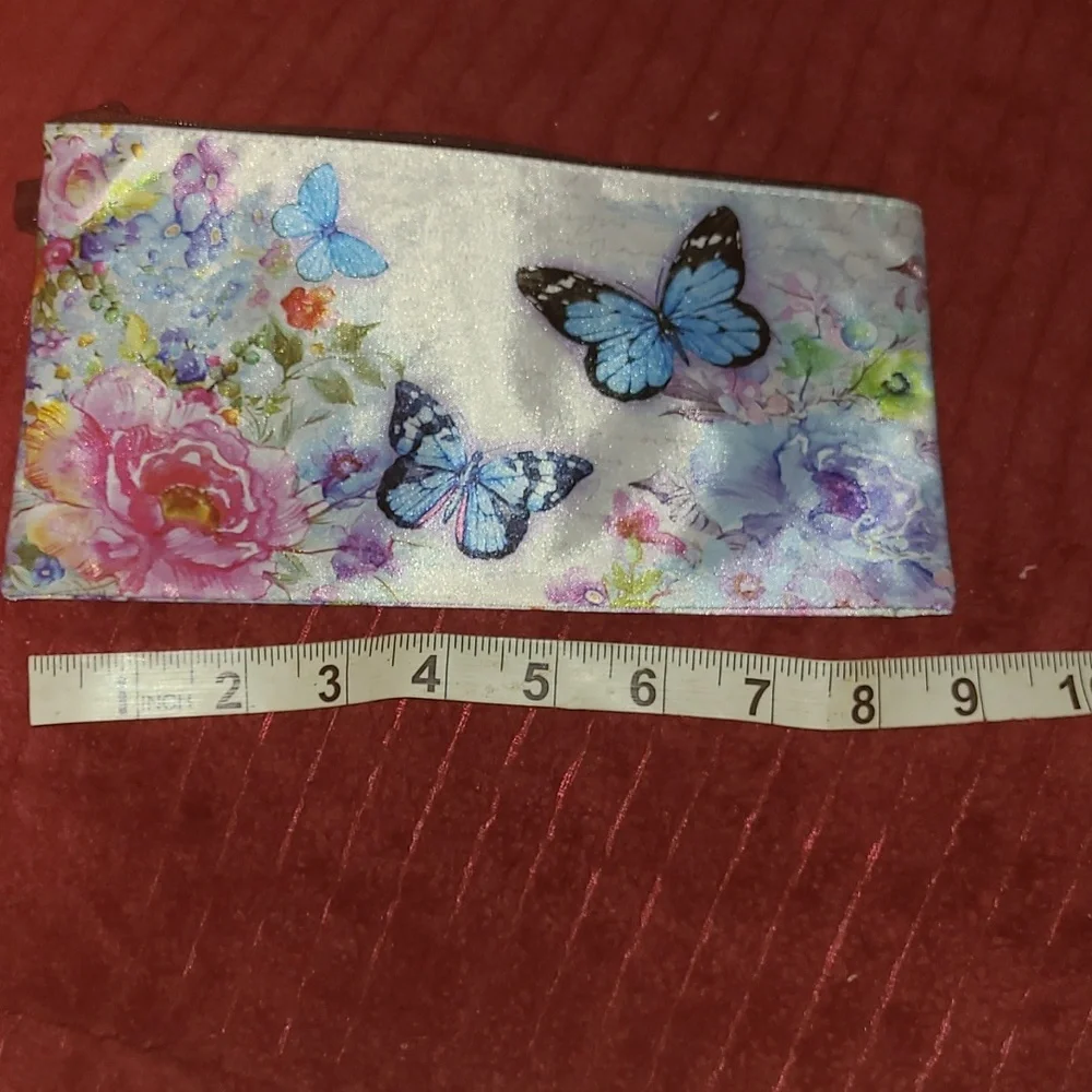 Gorgeous butterfly pouch wristlet bag - Picture 5 of 8